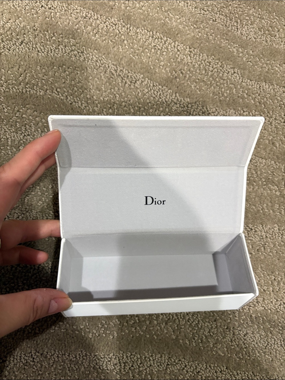 Authentic White Dior sunglasses case